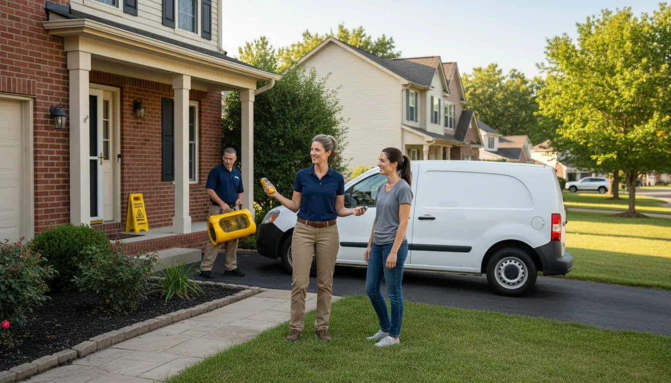 Residential water damage restoration in Lafayette, LA